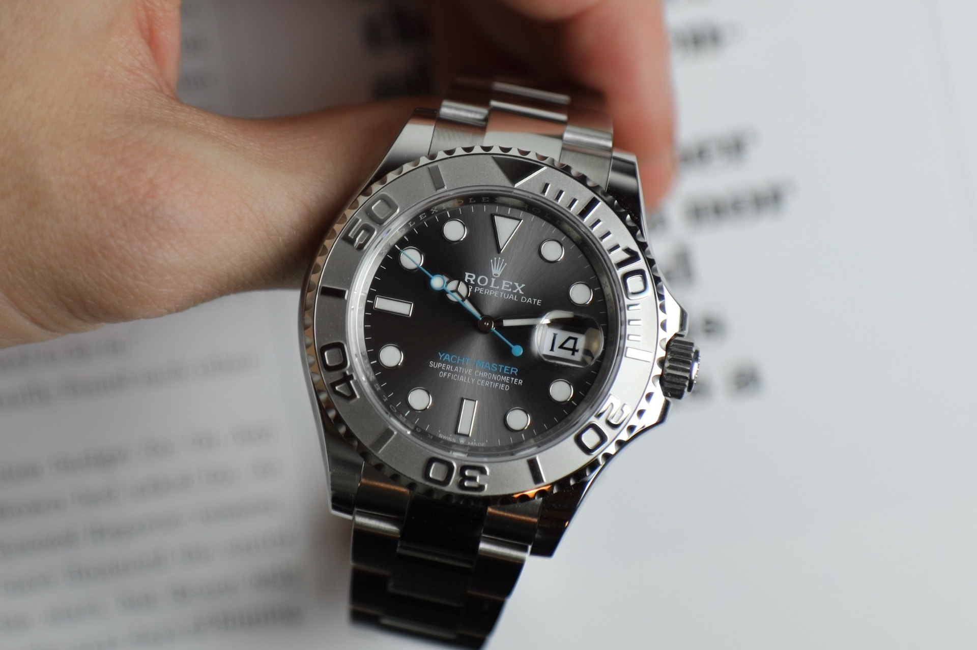 Rolex Yacht-Master 40 rhodium dial
